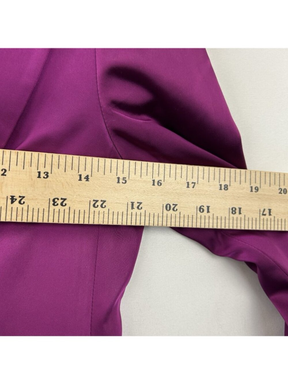 Express Women’s size XS Fuchsia Satin Blazer One Button Notch Jacket NWT$168 - Picture 5 of 15